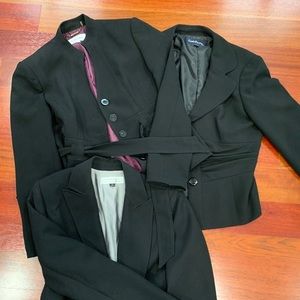 Lot of 3 Black Blazers Jackets